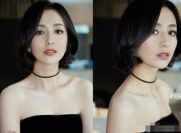 佟丽娅最新短发造型,时尚变迁与个人立场的探索