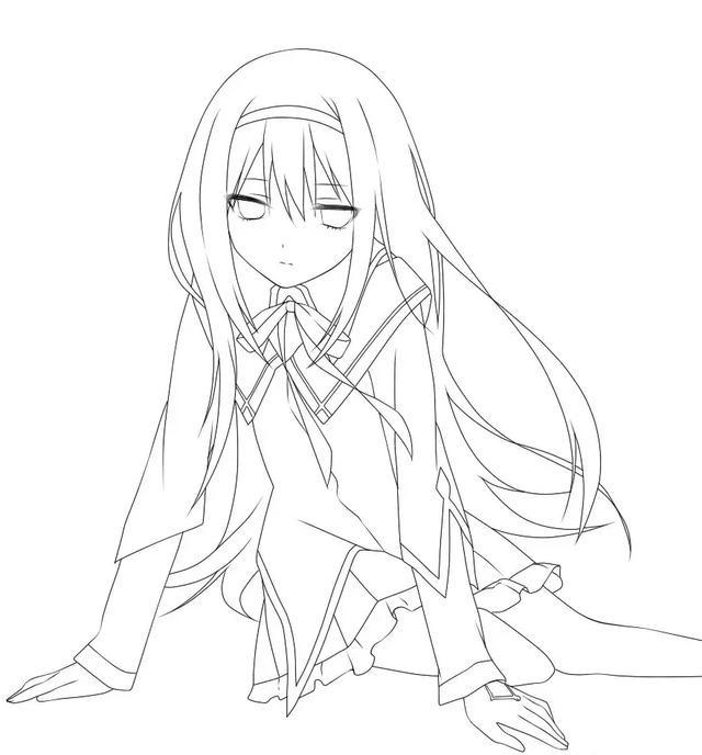 动漫线稿素材,一笔一划塑造自信与成就之路